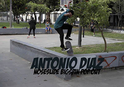 Noseslide Bigspin Pop Out