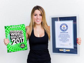 Leticia Bufoni en Guinness World Records 2017