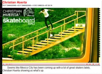 Cristian Huerta RIP Clip The Skateboard Mag.