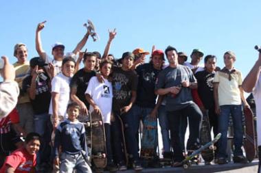 Fotos de la demo en el skatepark de  Durango.
