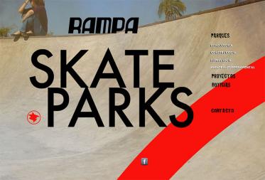 Rampa Skateparks sitio web
